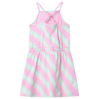 Produktbild för Barnklänning med snöre rosa 92