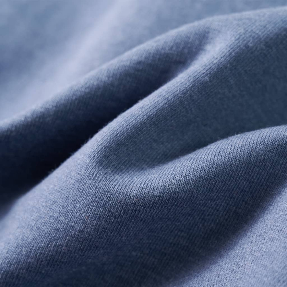 Produktbild för Barnhoodie blå melange 104