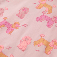 Produktbild för Barnpyjamas med korta ärmar ljusrosa 104