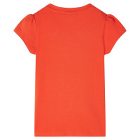 Produktbild för T-shirt för barn mörk orange 116