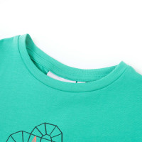 Produktbild för T-shirt för barn mintgrön 140
