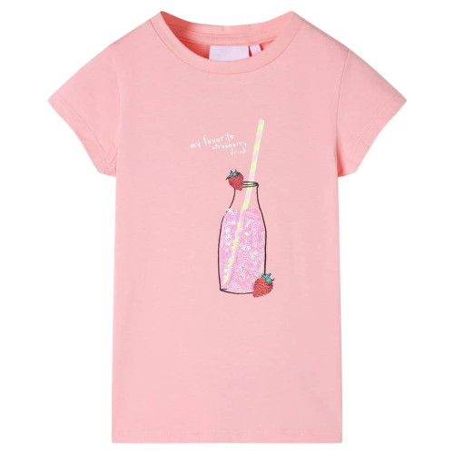 vidaXL T-shirt för barn rosa 116