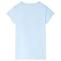 Produktbild för T-shirt för barn ljusblå 104