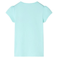 Produktbild för T-shirt för barn aquablå 128