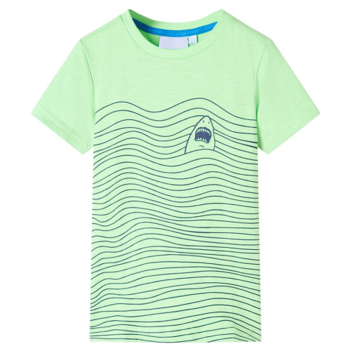vidaXL T-shirt för barn neongrön 104