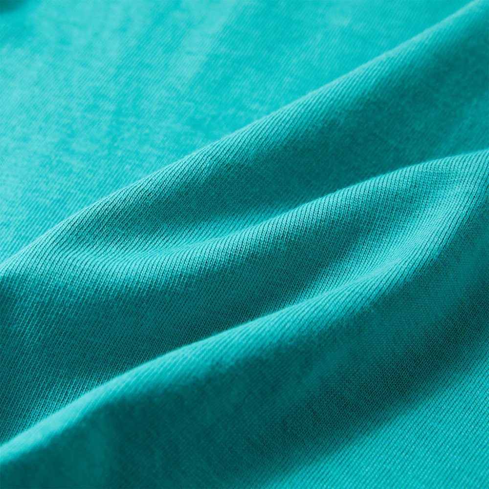 Produktbild för T-shirt med korta ärmar för barn mörk mintgrön 140