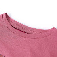 Produktbild för T-shirt med långa ärmar för barn hallonrosa 128