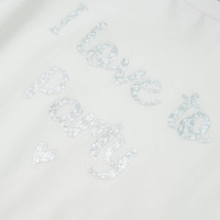 Produktbild för T-shirt med volangärmar för barn vit 116