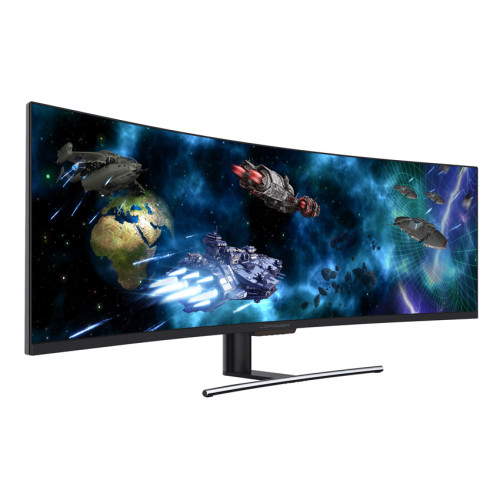 LC Power LC-Power LC-M49-DFHD-144-C-Q LED display 124,5 cm (49") 3840 x 1080 pixlar UltraWide Full HD QLED Svart