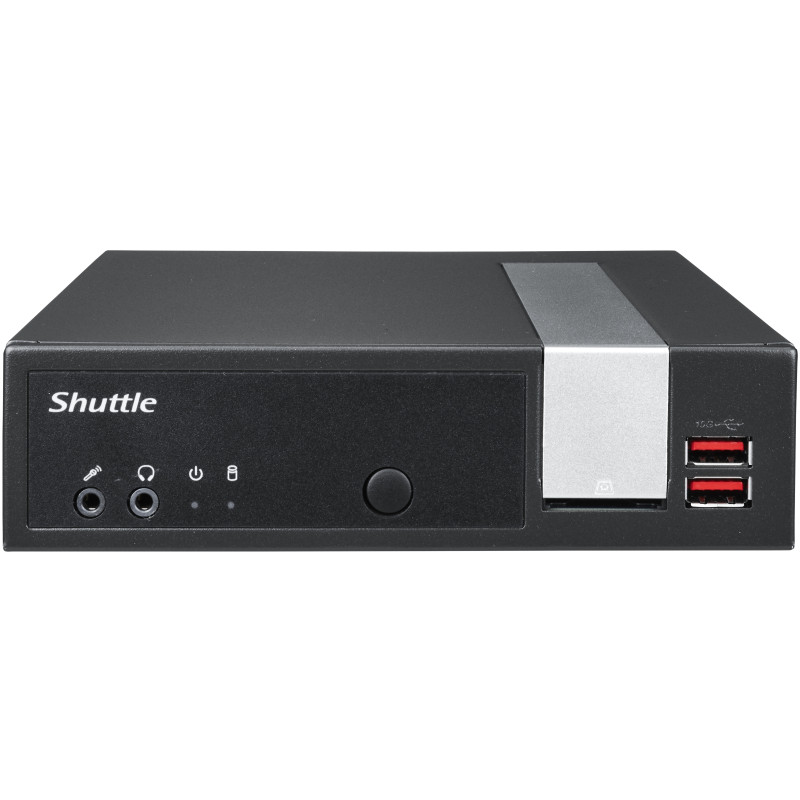 Produktbild för Shuttle XPС slim DL20N6V2 datorhölje & moderkort 1,35L storlek PC Svart Intel® SoC BGA 1090 N6005 2 GHz