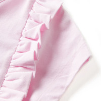 Produktbild för Volangklänning för barn ljusrosa 116