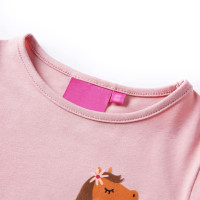 Produktbild för T-shirt med långa ärmar för barn ljus rosa 104
