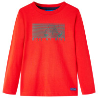 Produktbild för T-shirt med långa ärmar för barn röd 92