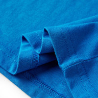Produktbild för T-shirt med långa ärmar för barn koboltblå 128