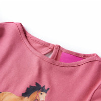Produktbild för T-shirt med långa ärmar för barn gammelrosa 116