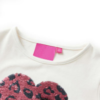 Produktbild för T-shirt med långa ärmar för barn ecru 92
