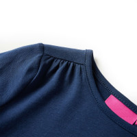 Produktbild för T-shirt med långa ärmar för barn marinblå 140