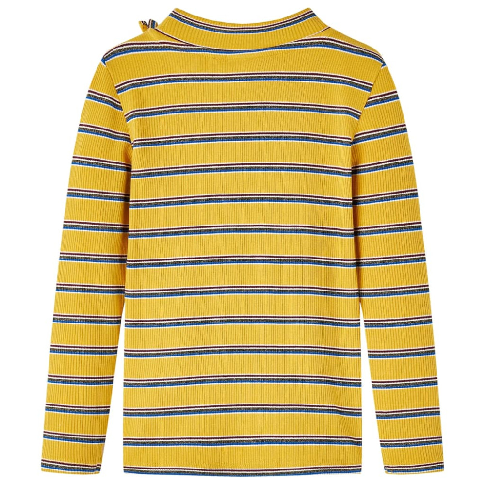 Produktbild för T-shirt med långa ärmar för barn ockra 140