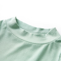 Produktbild för T-shirt med långa ärmar för barn polokrage mörk mintgrön 116