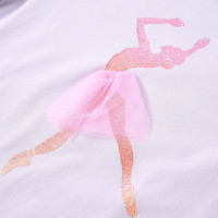 Produktbild för T-shirt med långa ärmar för barn ljuslila 104
