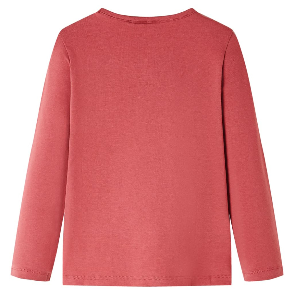 Produktbild för T-shirt med långa ärmar för barn ljus rosa 104