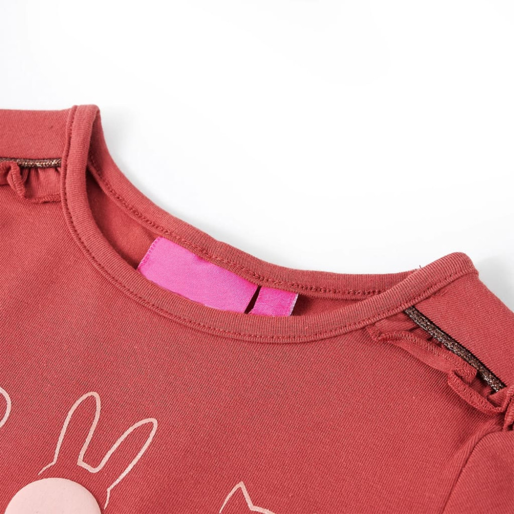 Produktbild för T-shirt med långa ärmar för barn ljus rosa 104