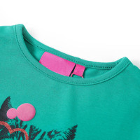 Produktbild för T-shirt med långa ärmar för barn ljusgrön 140