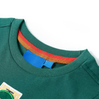 Produktbild för T-shirt med långa ärmar för barn grön 128