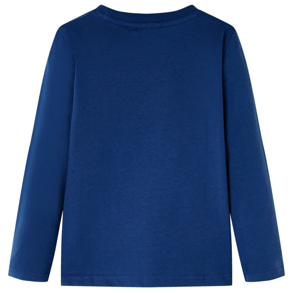 Produktbild för T-shirt med långa ärmar för barn jeansblå 92