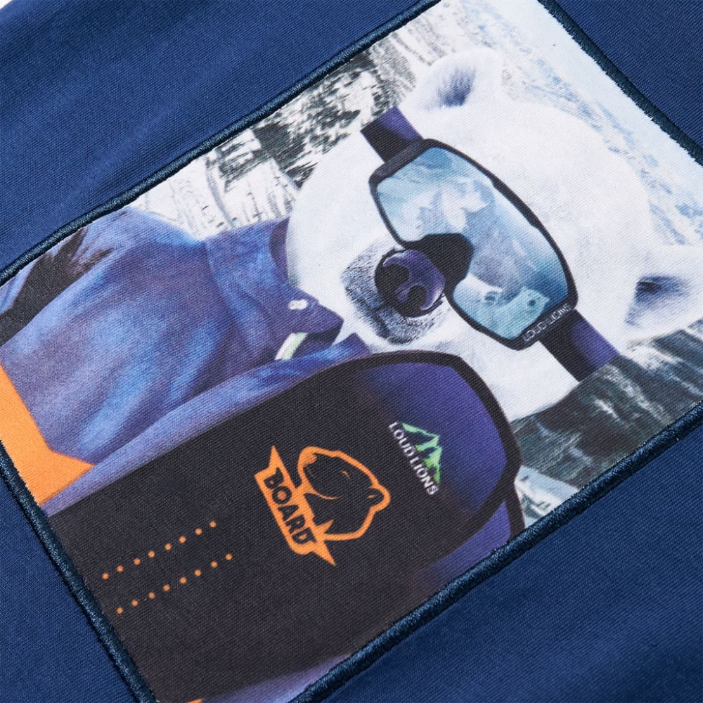 Produktbild för T-shirt med långa ärmar för barn jeansblå 92