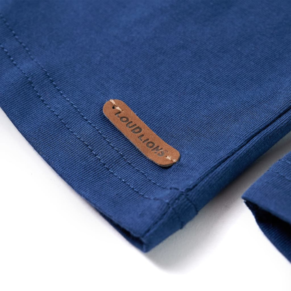 Produktbild för T-shirt med långa ärmar för barn jeansblå 92