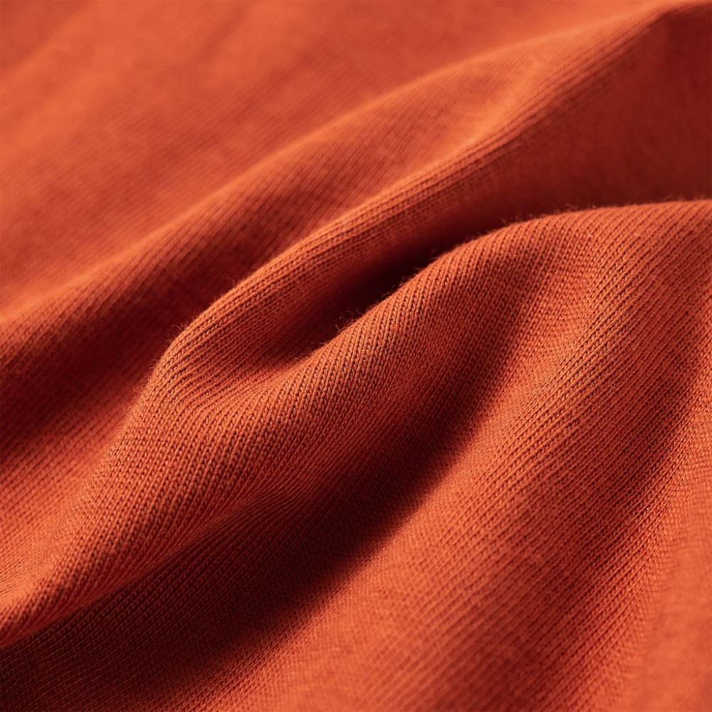 Produktbild för T-shirt med långa ärmar för barn ljusorange 140