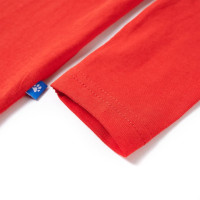 Produktbild för T-shirt med långa ärmar för barn röd 104