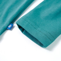 Produktbild för T-shirt med långa ärmar för barn aquagrön 116