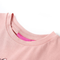 Produktbild för T-shirt med långa ärmar för barnrosa 128