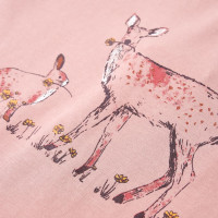 Produktbild för T-shirt med långa ärmar för barnrosa 128