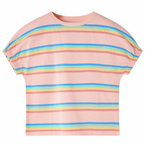 vidaXL T-shirt för barn persika 128