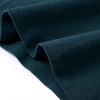 Produktbild för T-shirt med långa ärmar för barn mörkgrön 92