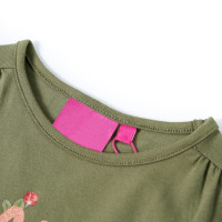 Produktbild för T-shirt med långa ärmar för barn khaki 140