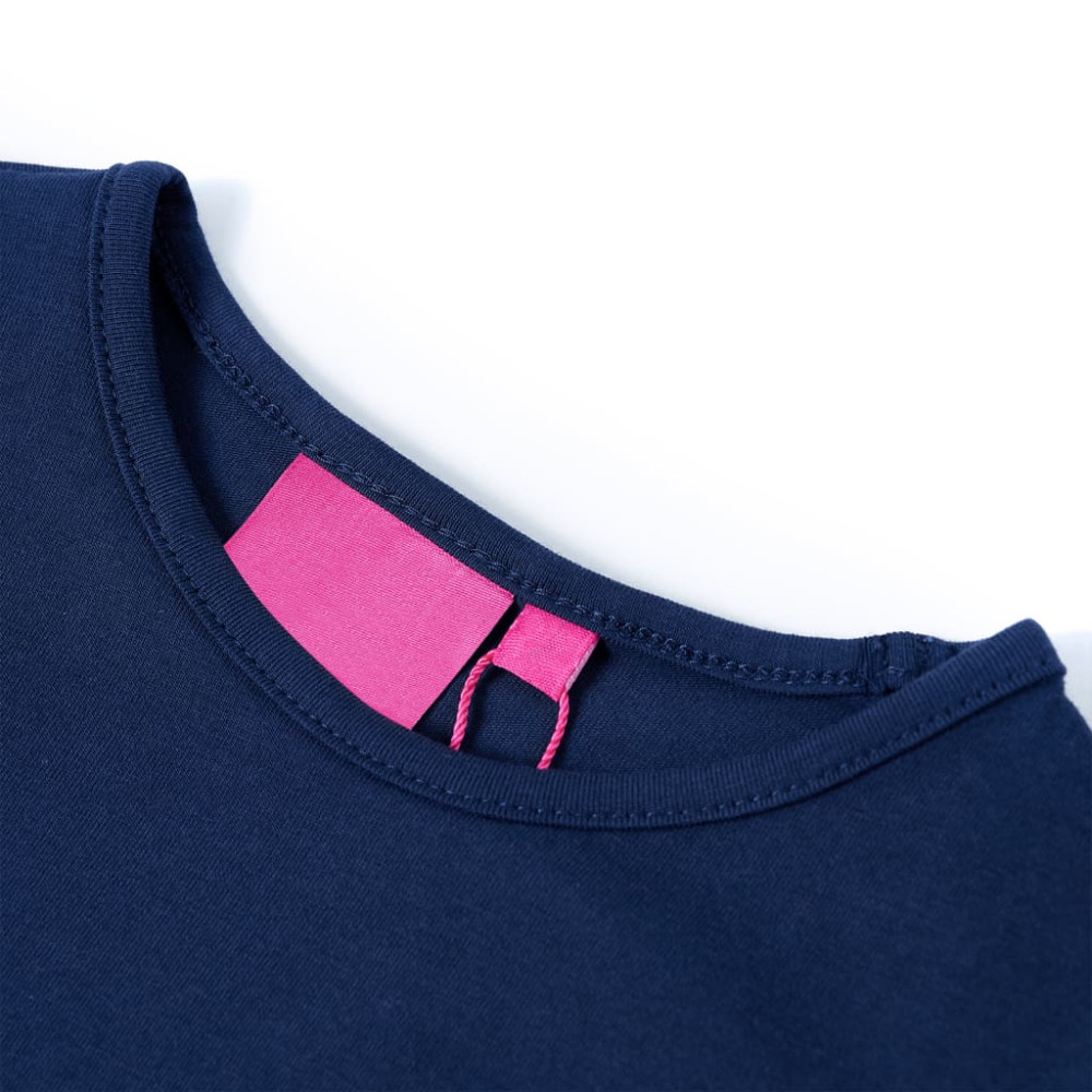 Produktbild för T-shirt med långa ärmar för barn marinblå 92