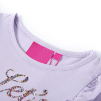 Produktbild för T-shirt med långa ärmar för barn ljus lila 128