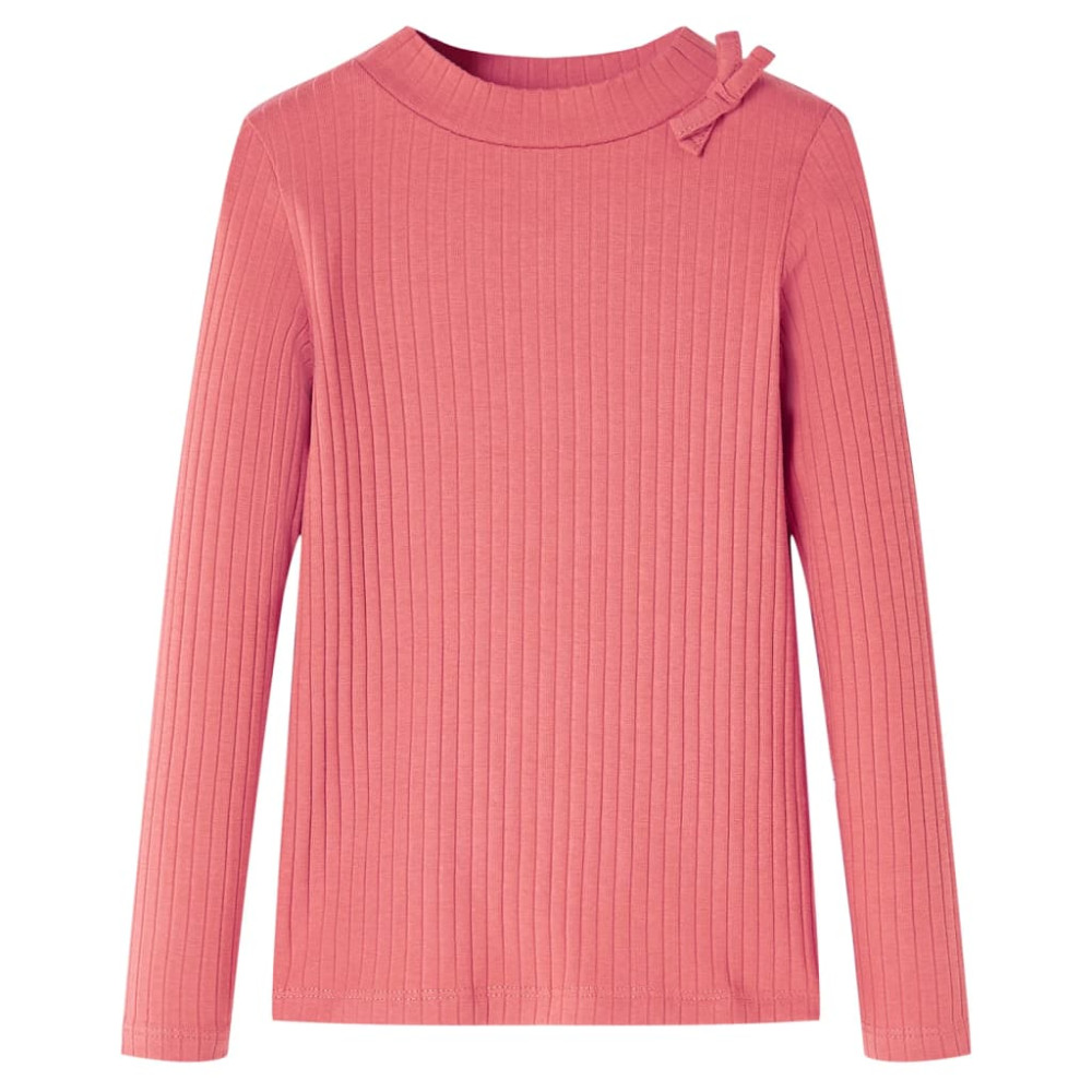 Produktbild för T-shirt med långa ärmar för barn gammelrosa 128