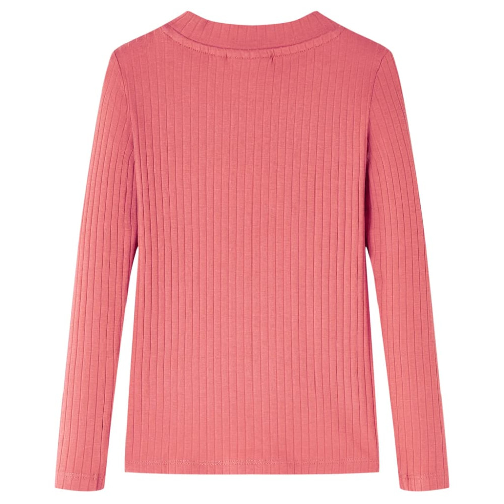 Produktbild för T-shirt med långa ärmar för barn gammelrosa 128