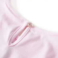 Produktbild för Volangklänning för barn ljusrosa 140