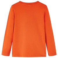 Produktbild för T-shirt med långa ärmar för barn orange 116