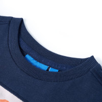 Produktbild för T-shirt med långa ärmar för barn marinblå melange 104