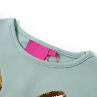 Produktbild för T-shirt med långa ärmar för barn mintgrön 104