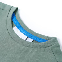 Produktbild för T-shirt för barn khaki 116