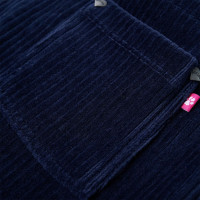 Produktbild för Hängselklänning för barn manchester marinblå 140