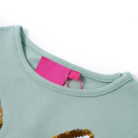 Produktbild för T-shirt med långa ärmar för barn mintgrön 128